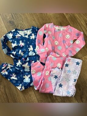 NEW! PJ Place Toddler Girl’s Pajama Bundle, Llamas, Stars, 100%‎ Cotton, 12-18m